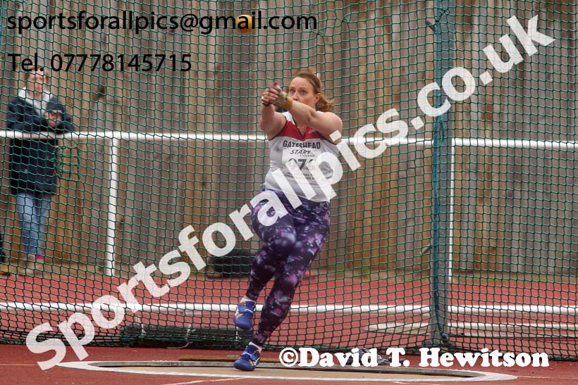 Senior womens hammer, North Eastern Track and Fields Champs., Middlesbrough. Photo: David T. Hewitson/Sports for All Pics